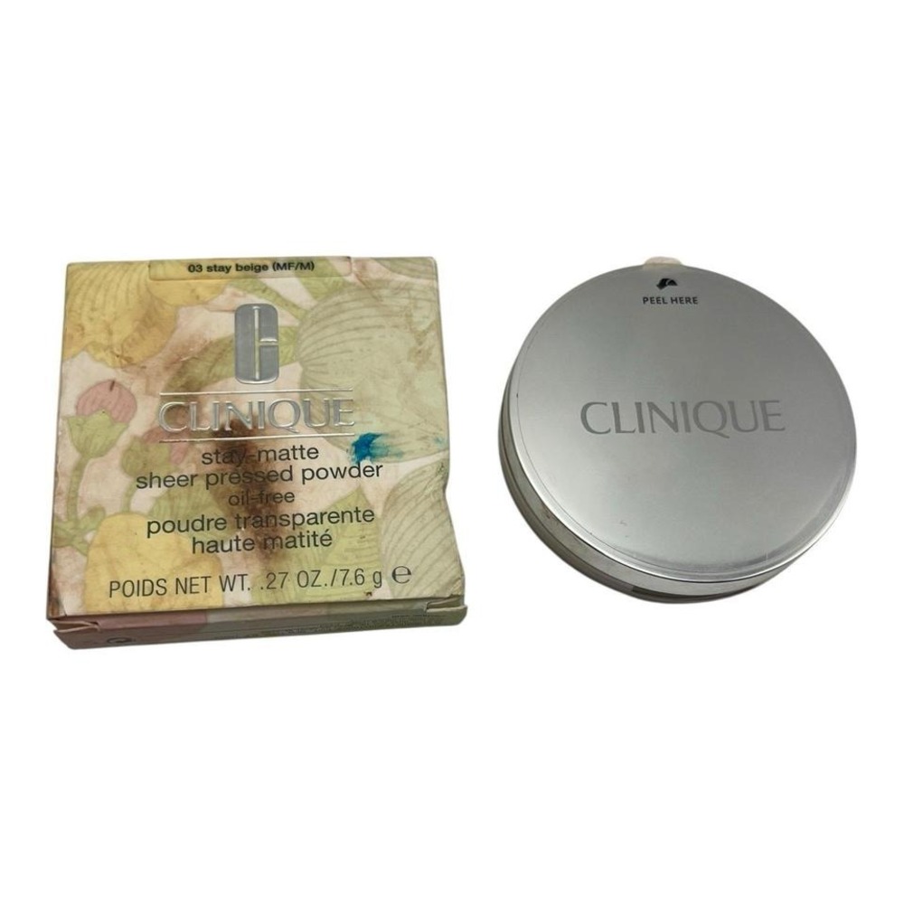 Clinique - Stay-Matte Powder (03 Stay Beige, 0.27 oz) - Oil-Free Makeup